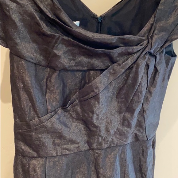 Oscar de la Renta Metallic Cocktail Dress - 6 - Picture 5 of 7